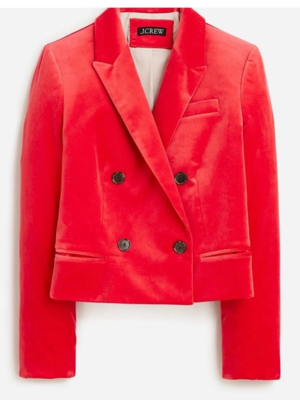 J. Crew Red Velvet Suit size 10